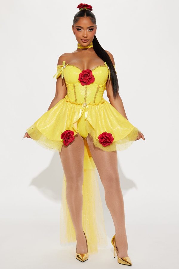 Rose Petal Princess 3 Piece Costume Set - Yellow