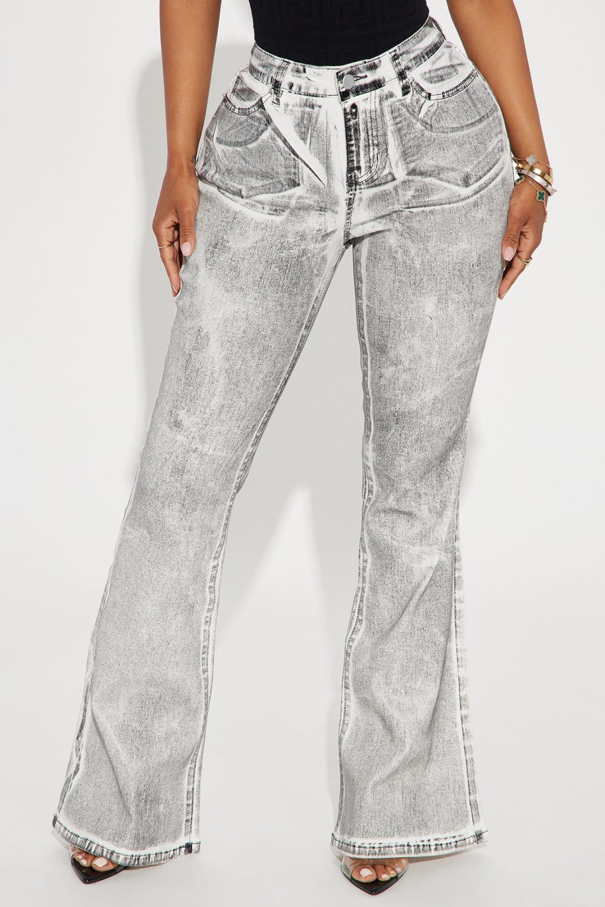 Staying Put Flare Pant - White/combo