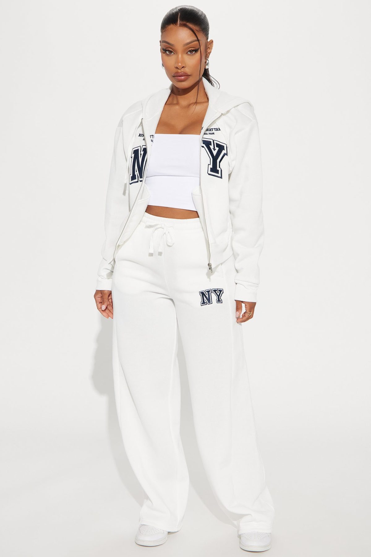 Upper East Side New York Hoodie - White