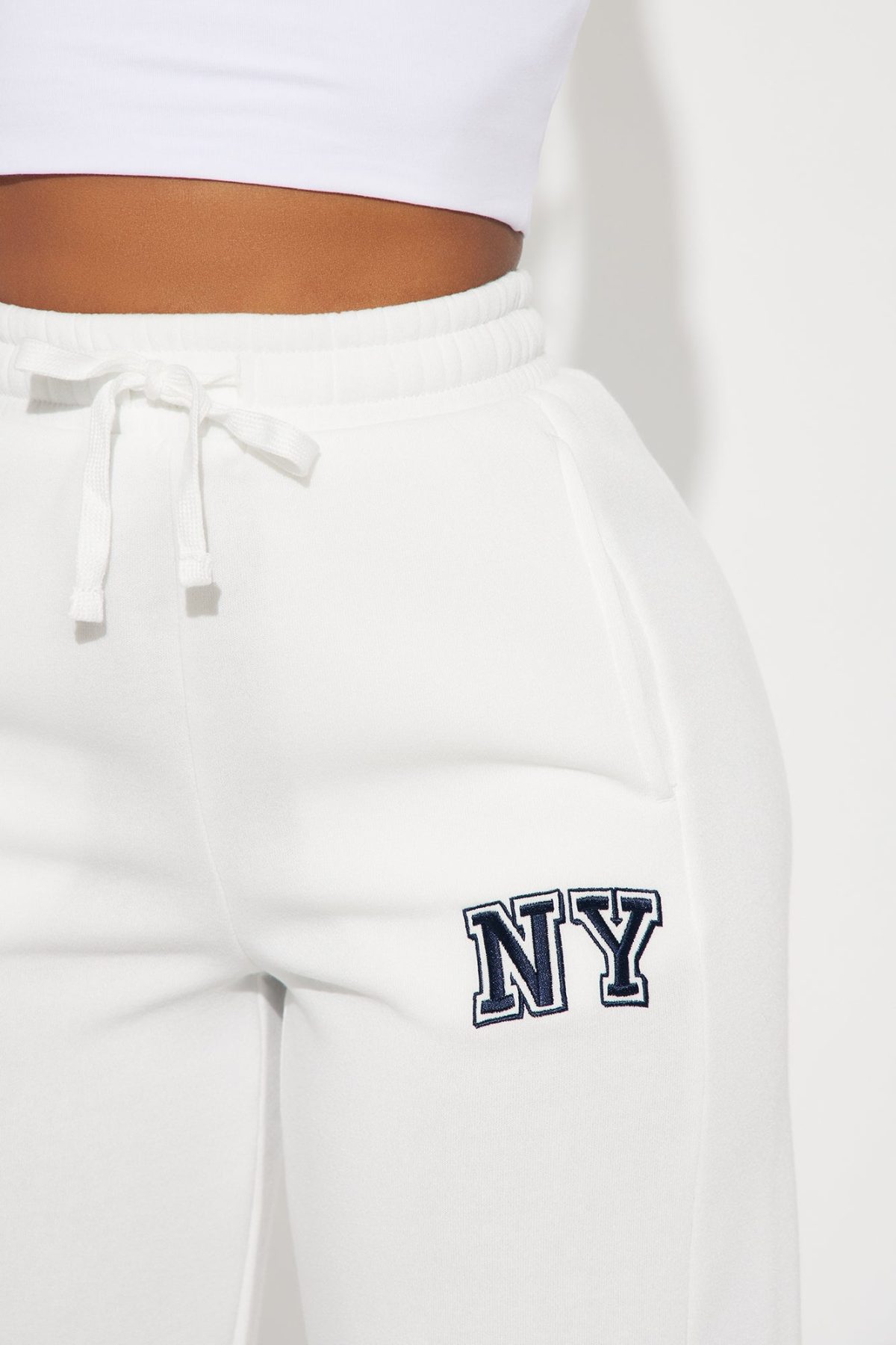 Upper East Side New York Wide Leg Pant - White