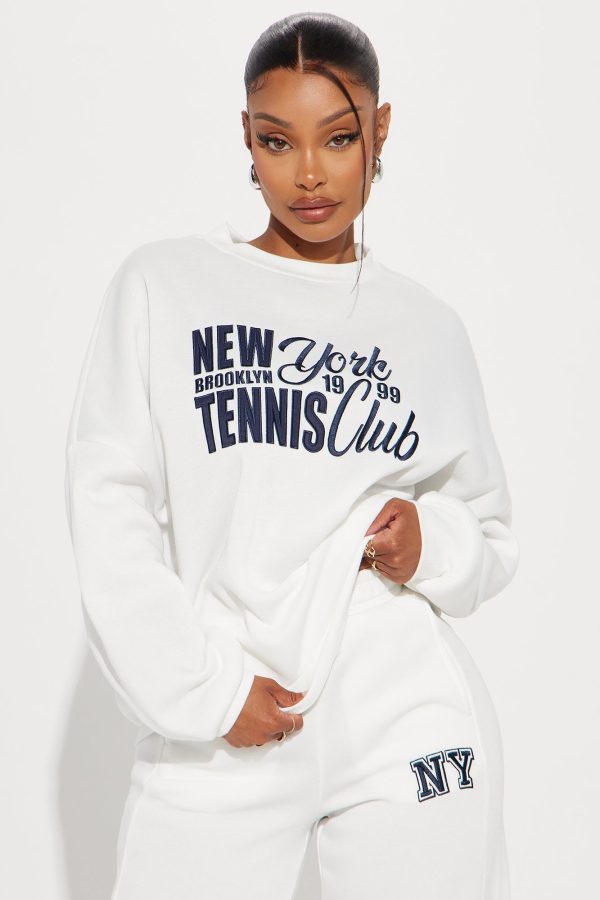 New York Tennis Social Club Sweatshirt - White