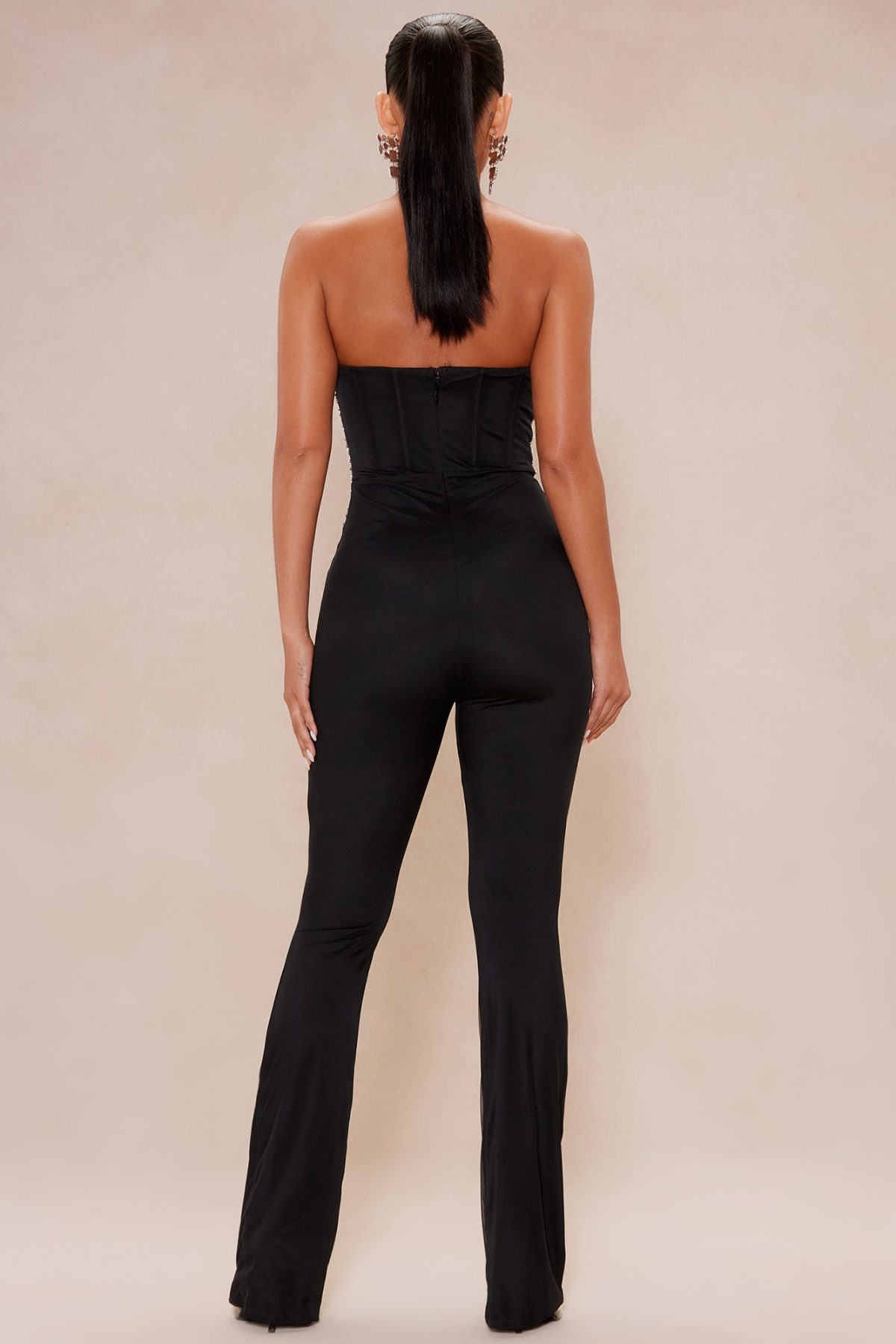 London Embellished Jumpsuit - Black