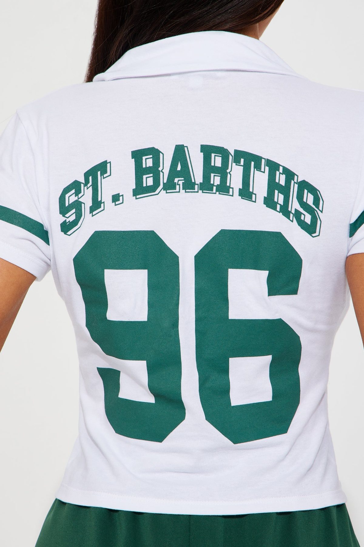 St. Barths Polo Tee - White