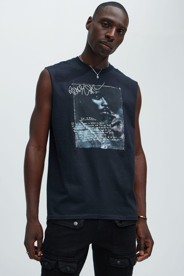 Tupac If I Fail Sleeveless Tee - Black