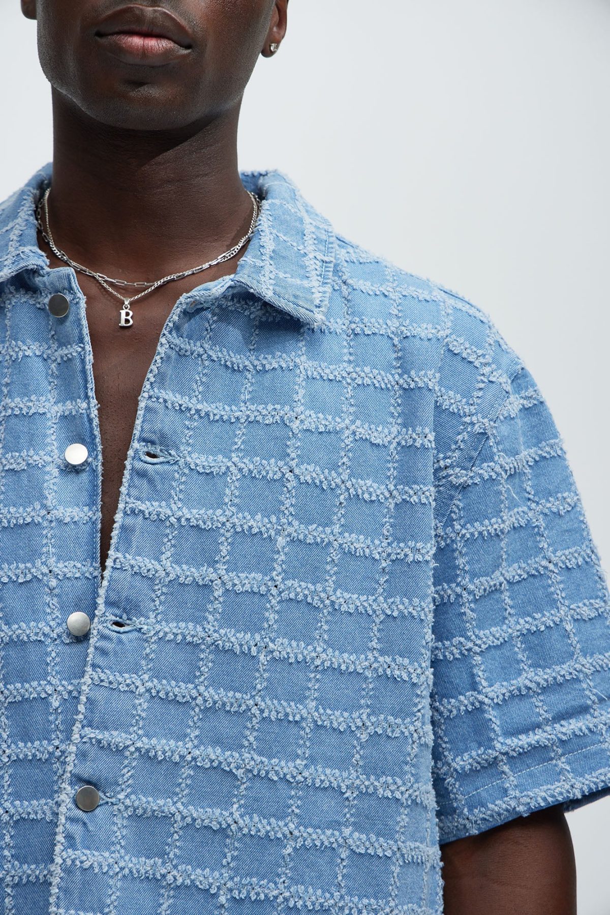 Saturday Morning Distressed Denim Shirt - Blue Wash