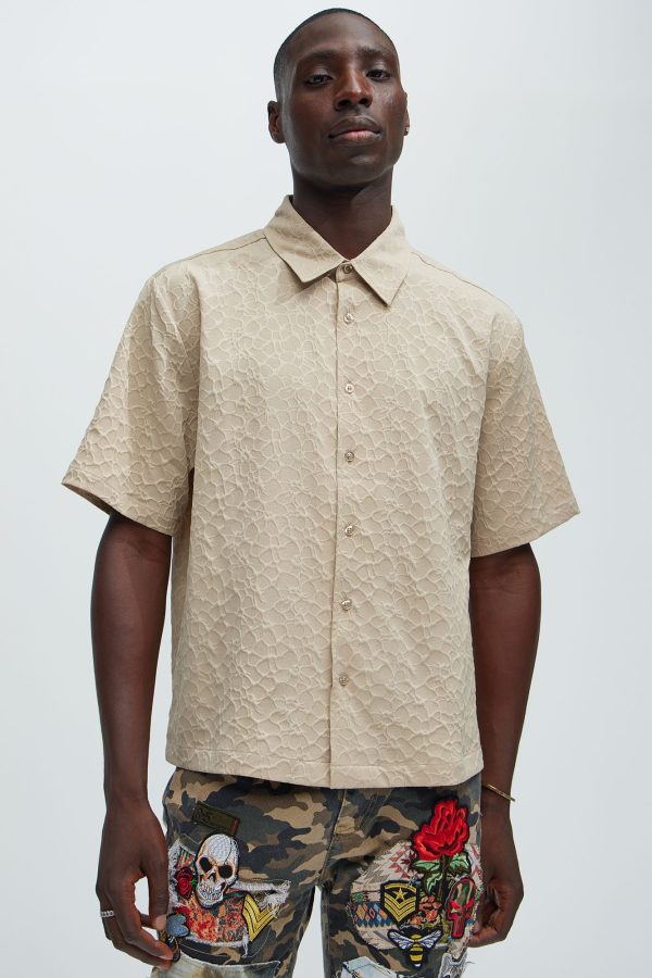 Atkinson Jacquard Shirt - Tan