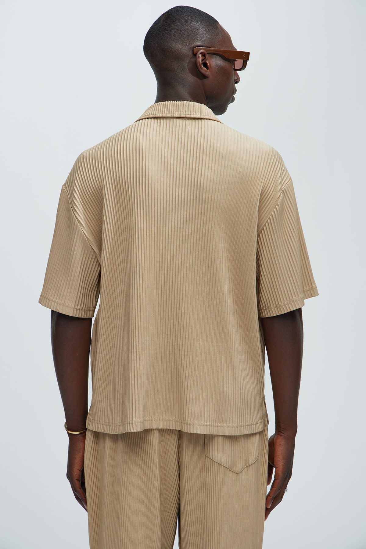 Potential Pleated Shirt - Tan