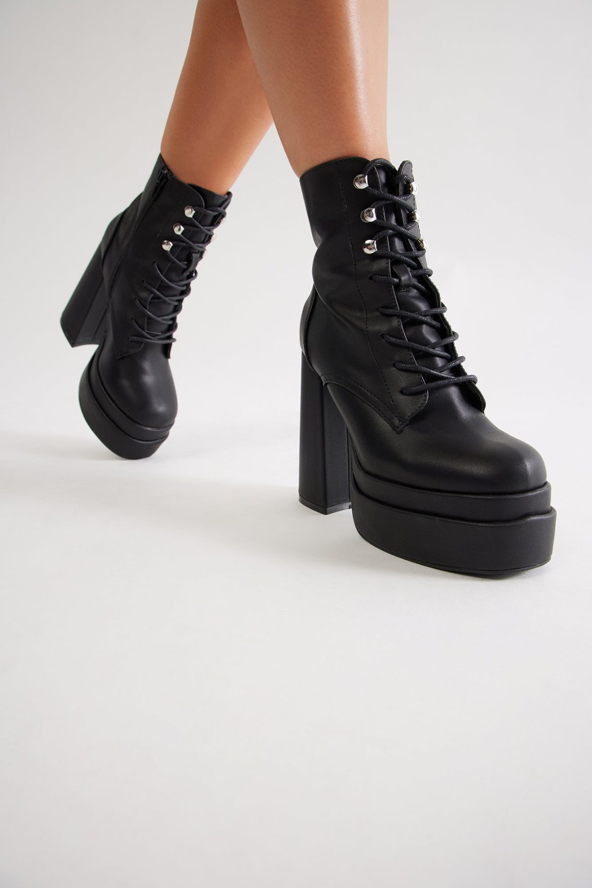 Jet Platform Booties - Black