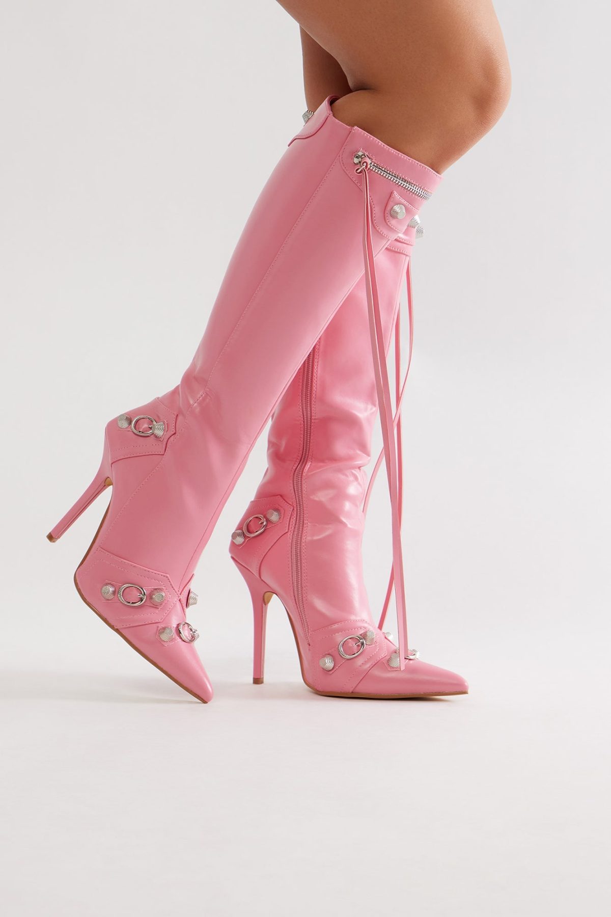 Weekend Exclusive Knee High Boots - Pink