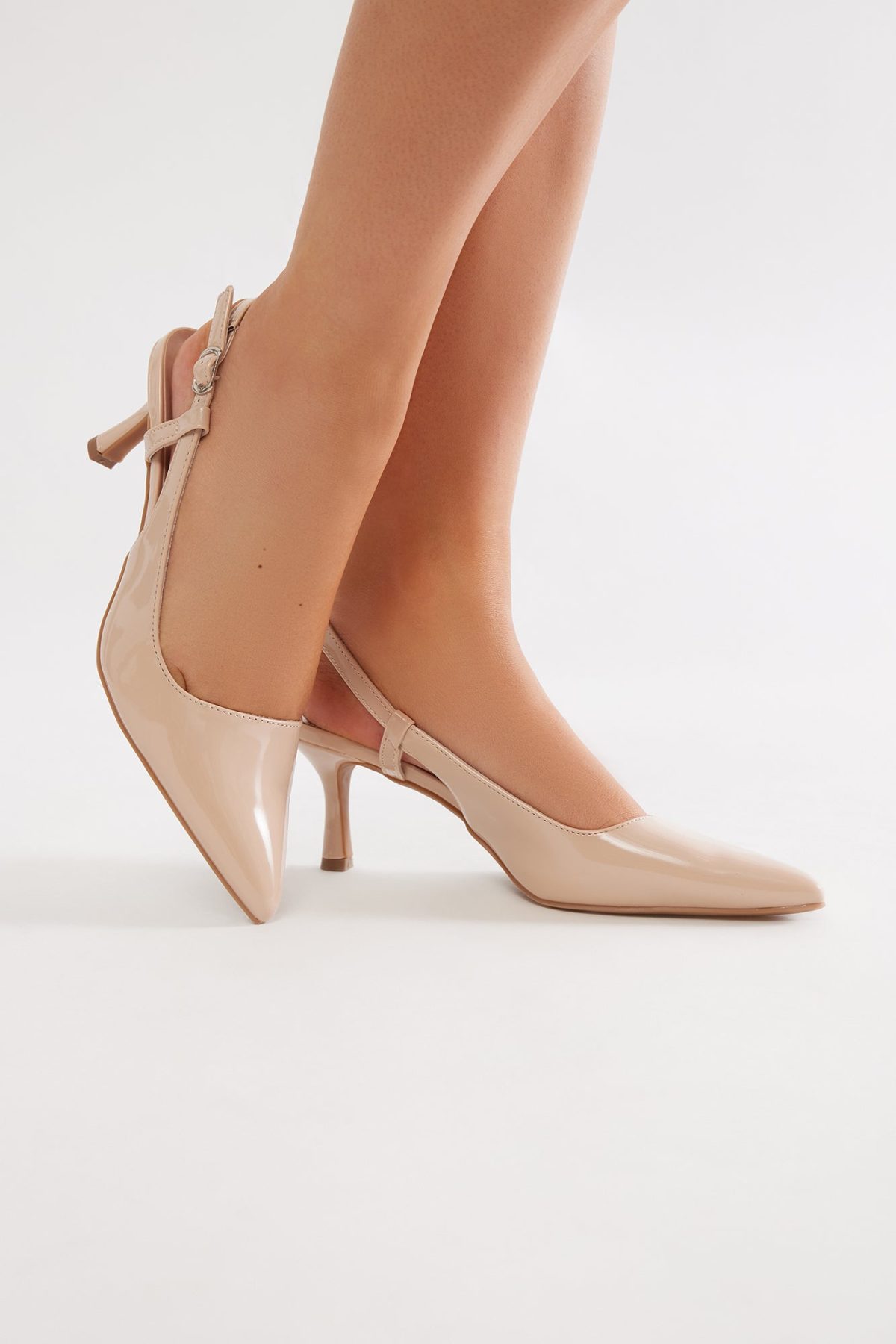 Asher Slingback Pumps - Nude