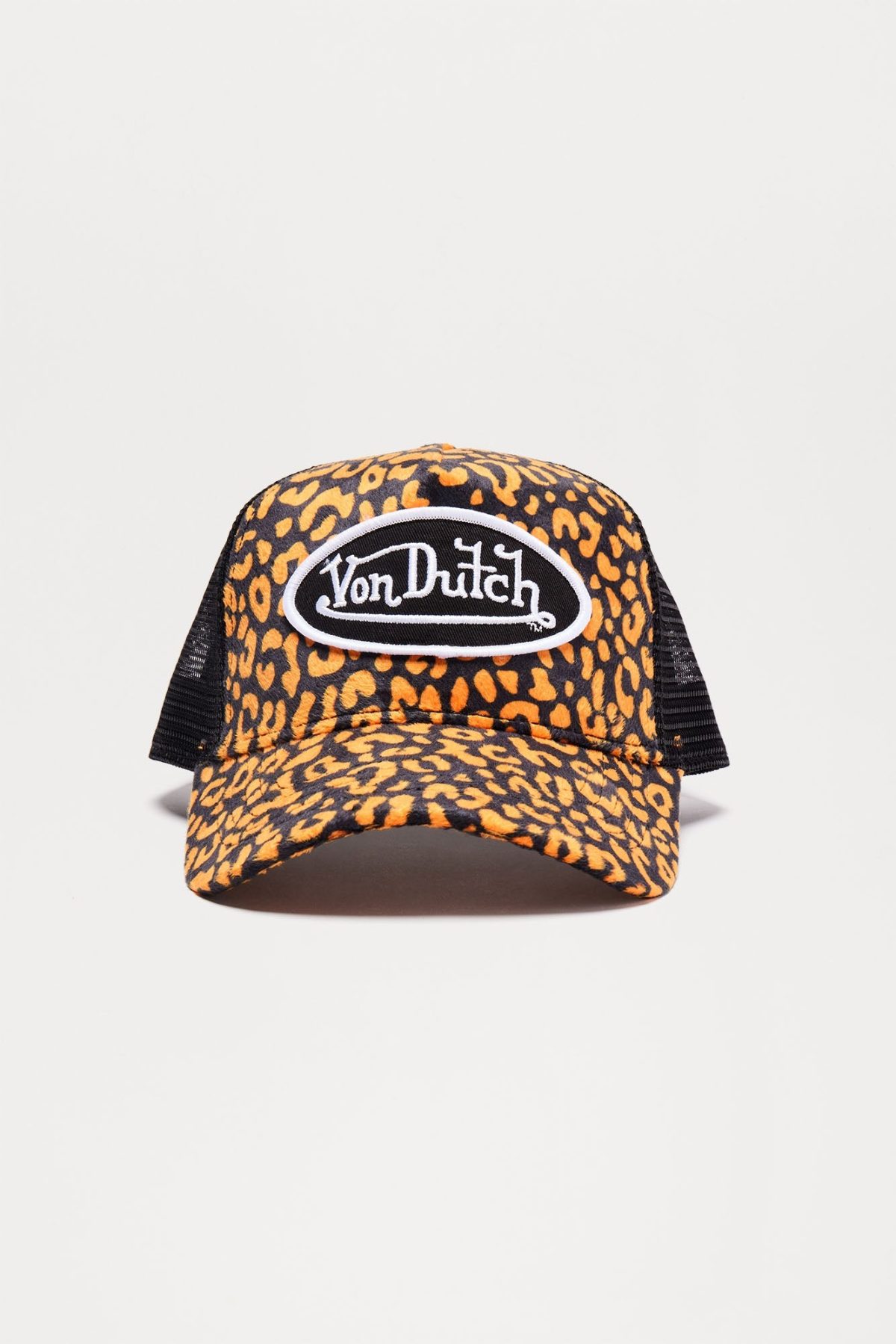 Von Dutch Cheetah Trucker Hat - Black/combo