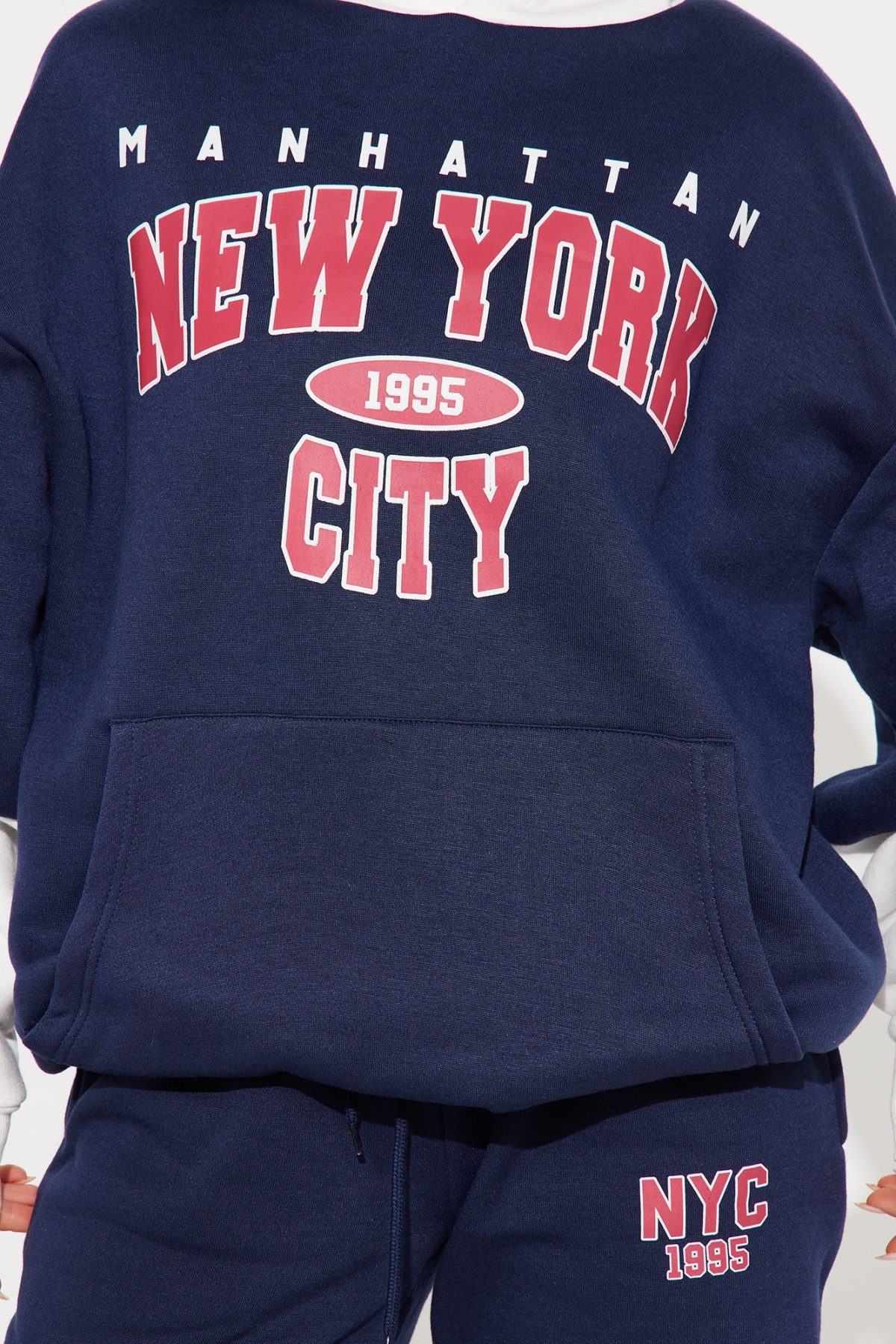 NY Baby Fleece Jogger Set - Navy