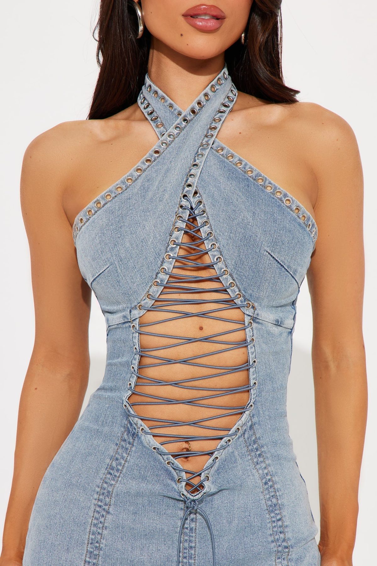 Kleo Denim Mini Dress - Denim