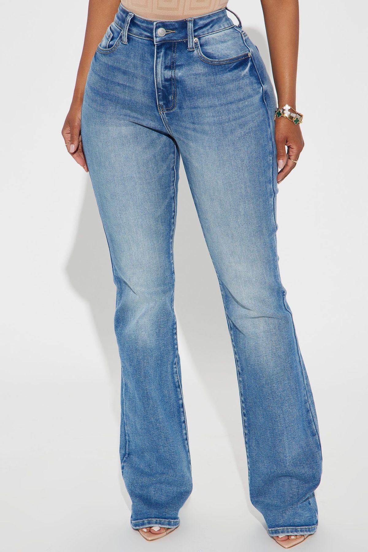 Winnie Stretch Bootcut Jeans - Medium Wash