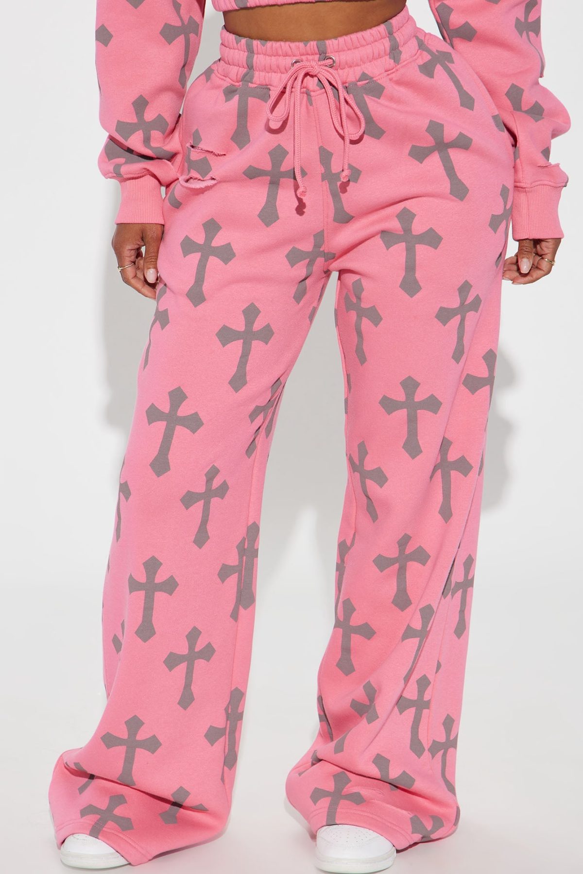 Faith In Me Wide Leg Pants - Pink