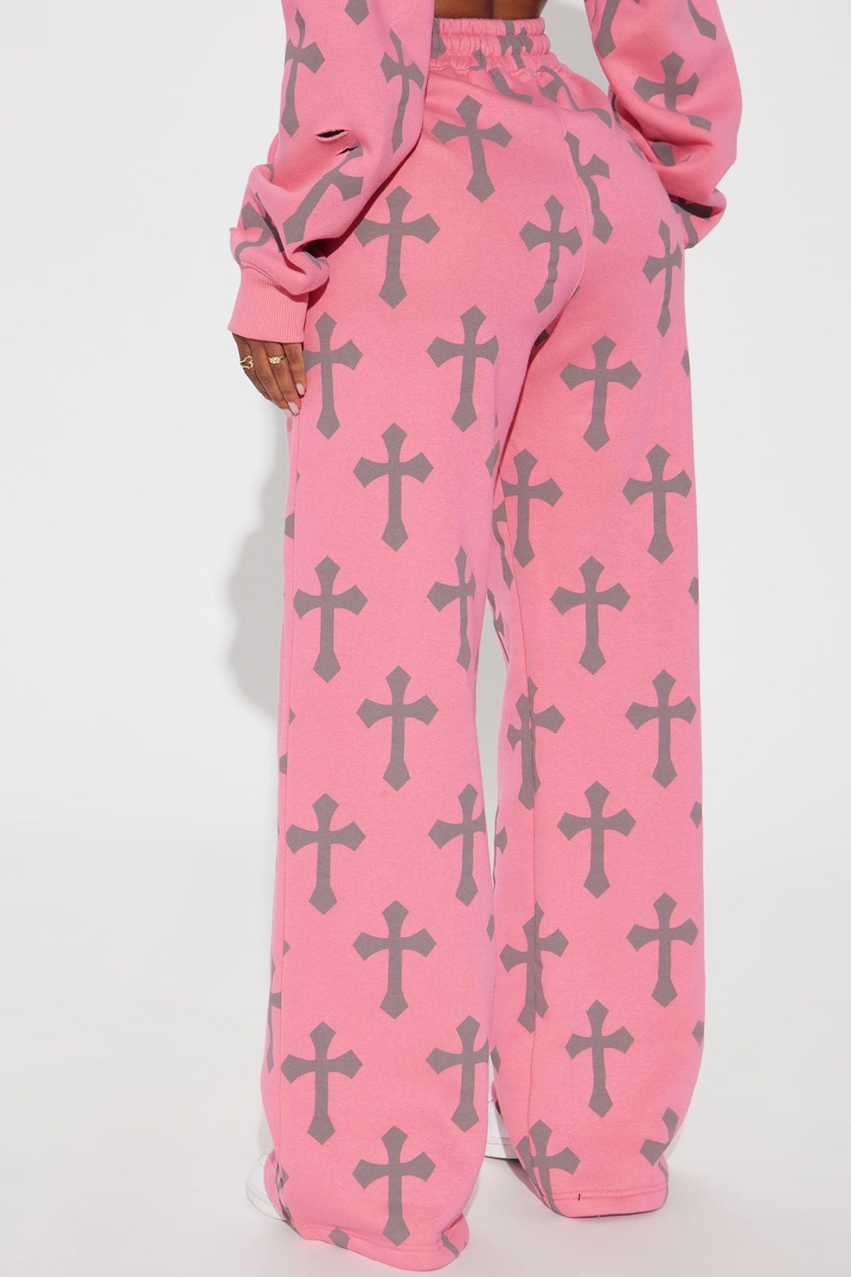 Faith In Me Wide Leg Pants - Pink