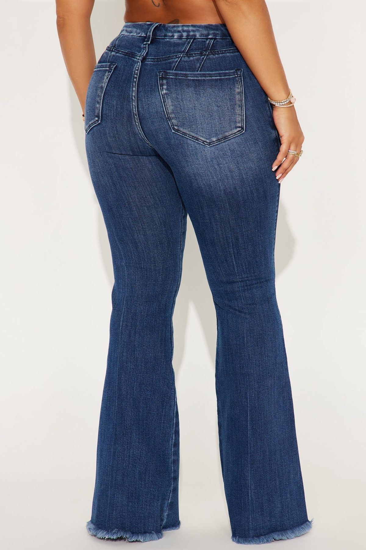 Start From The Beginning Sculpting Stretch Flare Jeans - Dark Wash