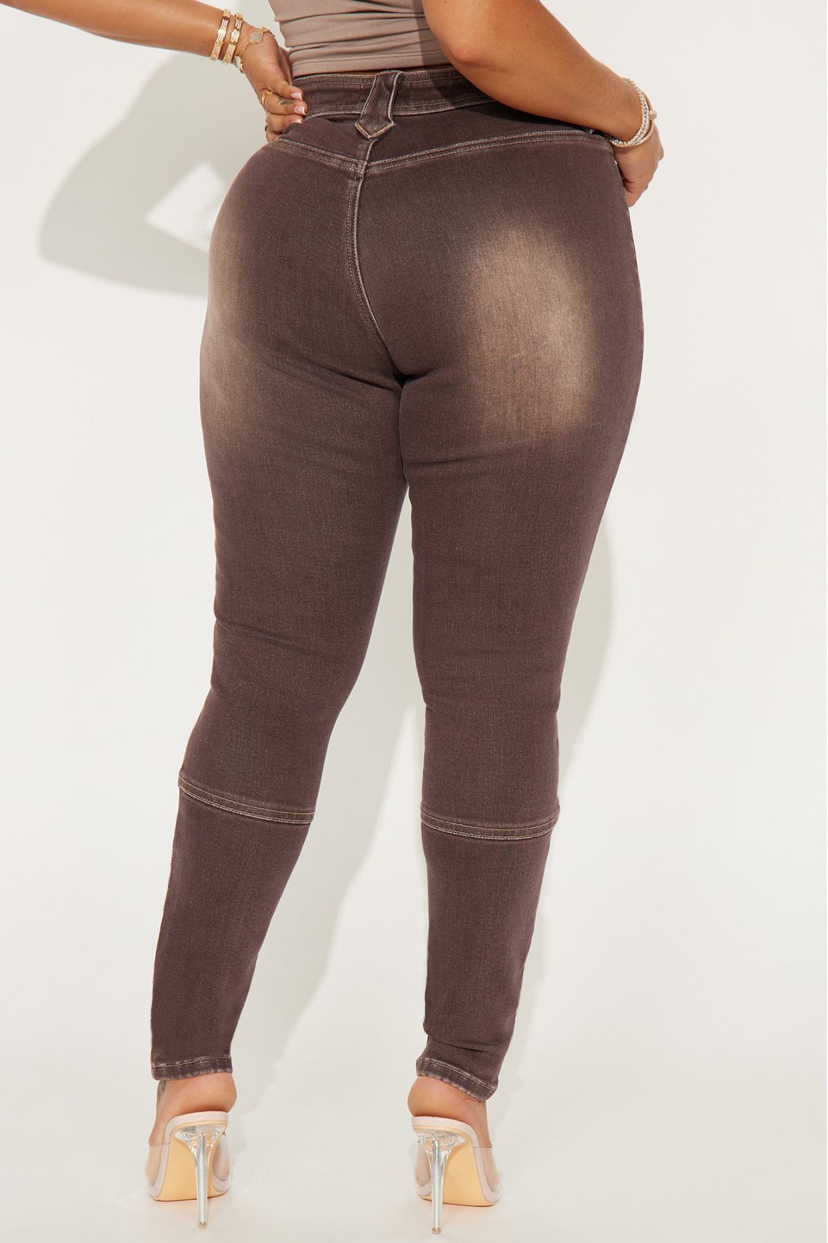 My Ride Or Die Tinted Skinny Pant - Brown