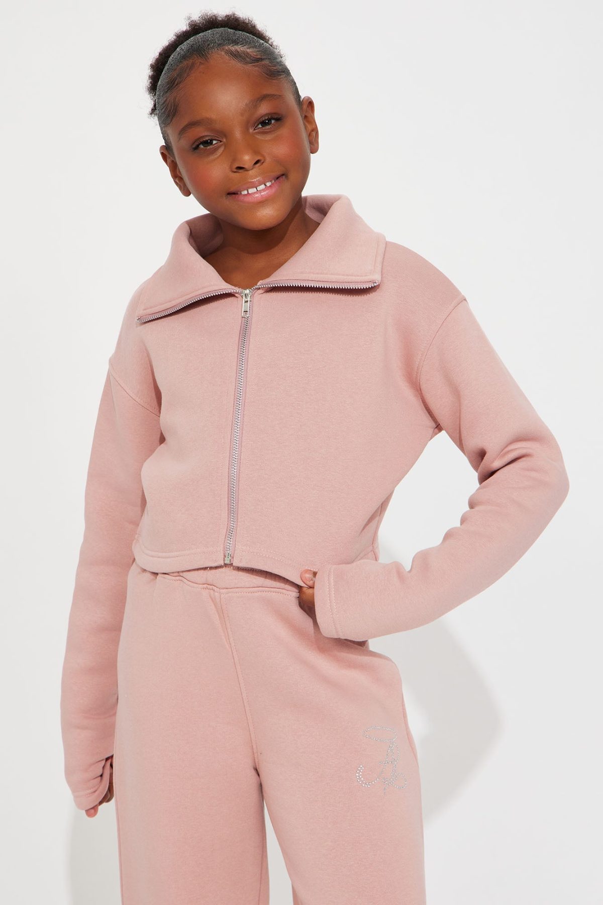 Minin Sweet Angel Fleece Pant Set - Pink