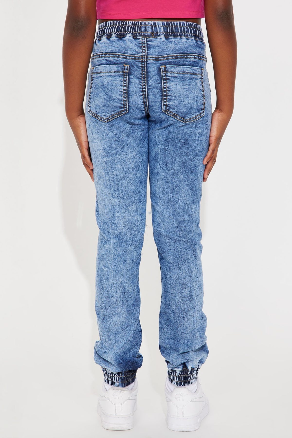 Mini Freestyle Jam Jogger Jeans - Light Wash