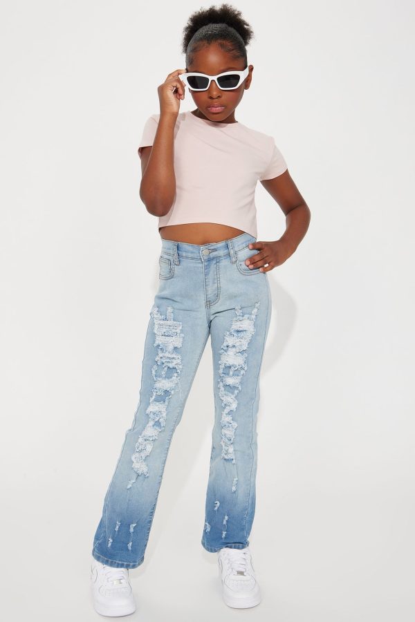 Mini Comfortable In My Skin Rip And Repair Jeans - Medium Wash