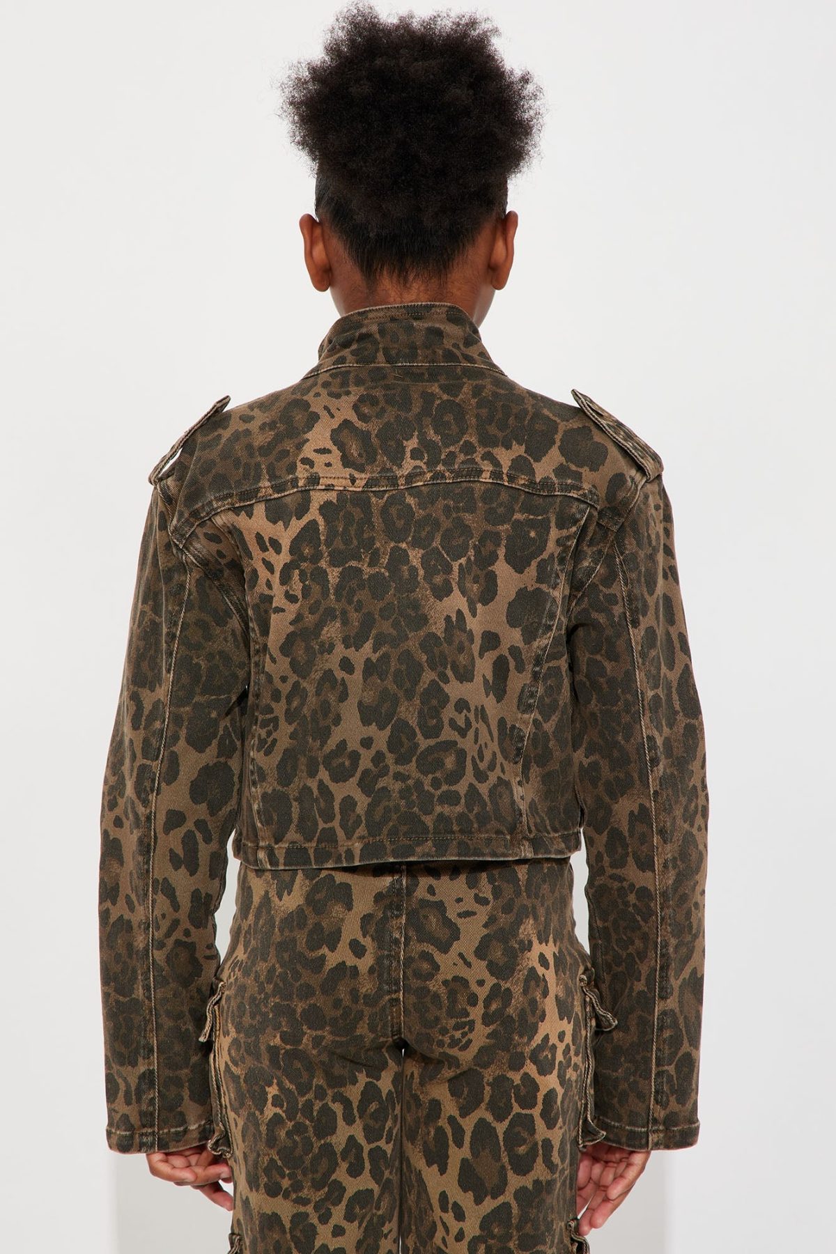 Mini Leopard Print Billie Jacket - Leopard