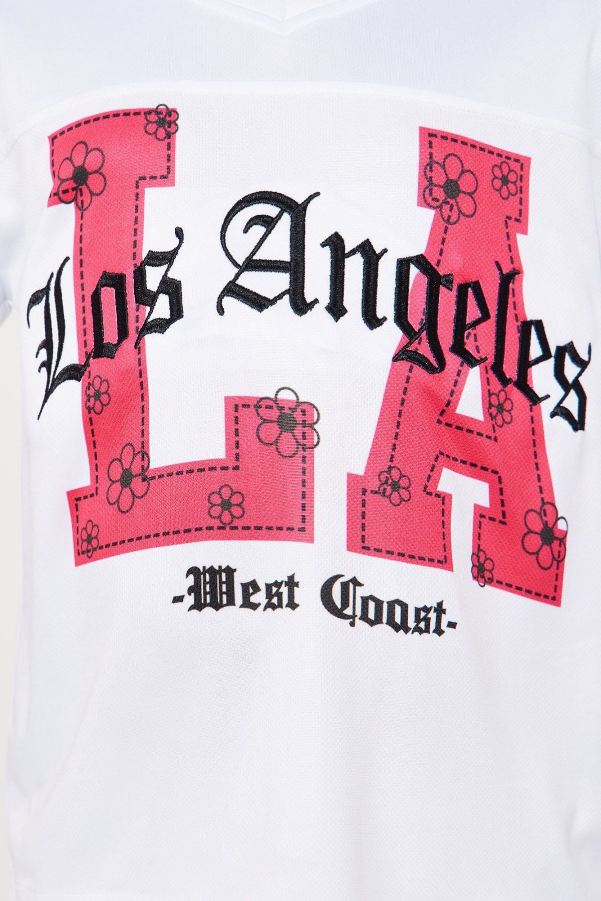 Mini White Los Angeles Short Set - White