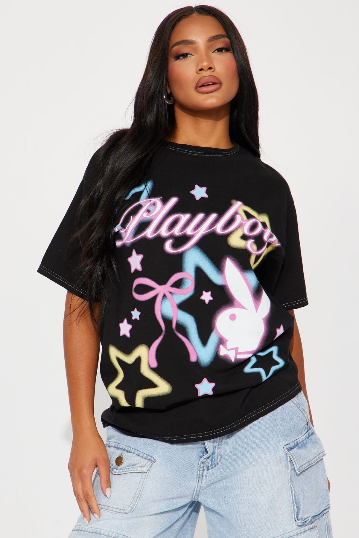 Playboy Y2K Graphic Tee - Black Wash