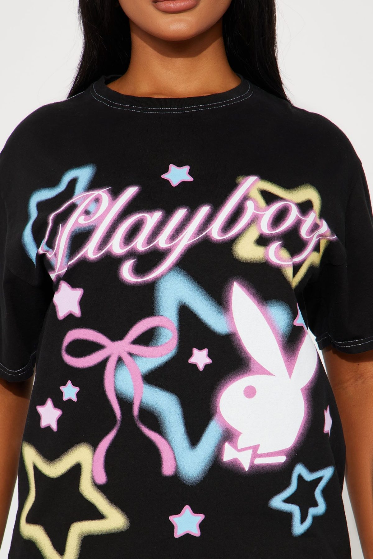 Playboy Y2K Graphic Tee - Black Wash