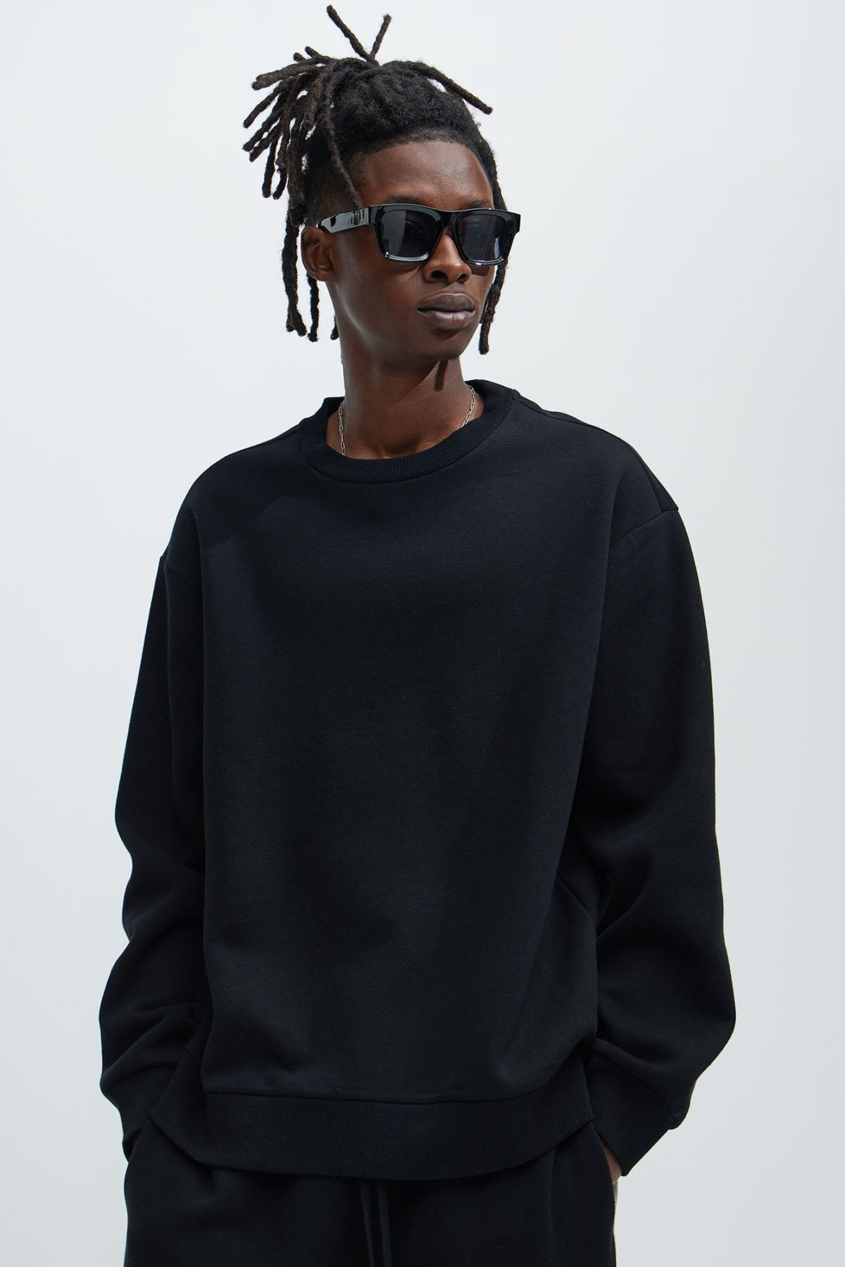 Tyson Crew Neck Sweatshirt - Black