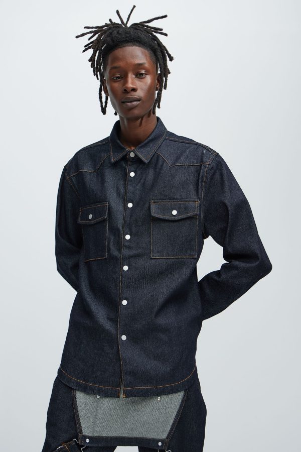 Collin Raw Denim Shirt - Indigo