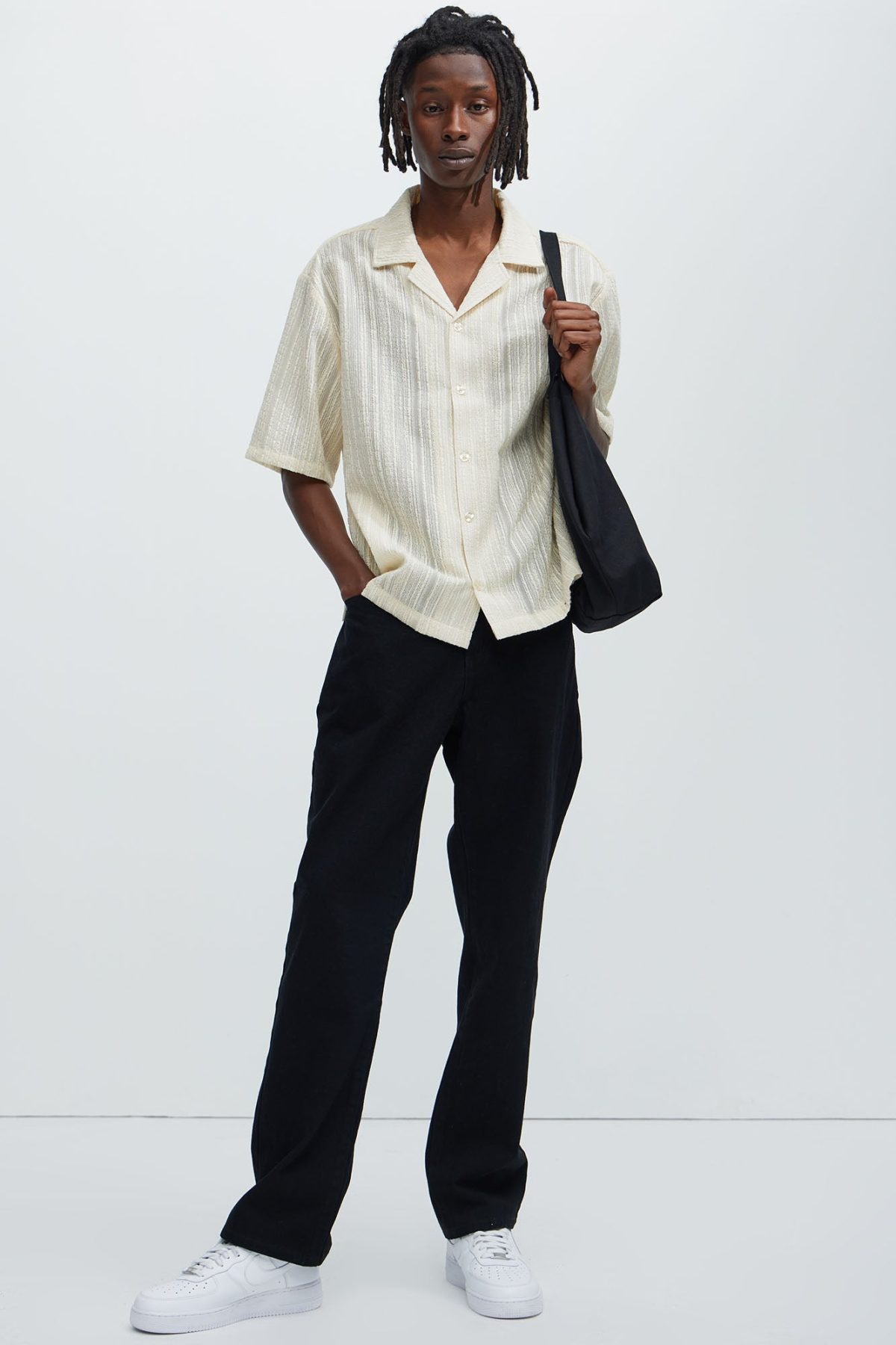 Telford Textured Shirt - Off White