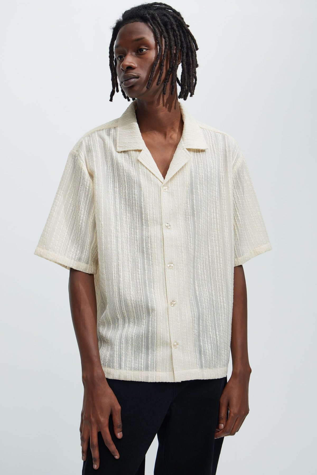 Telford Textured Shirt - Off White