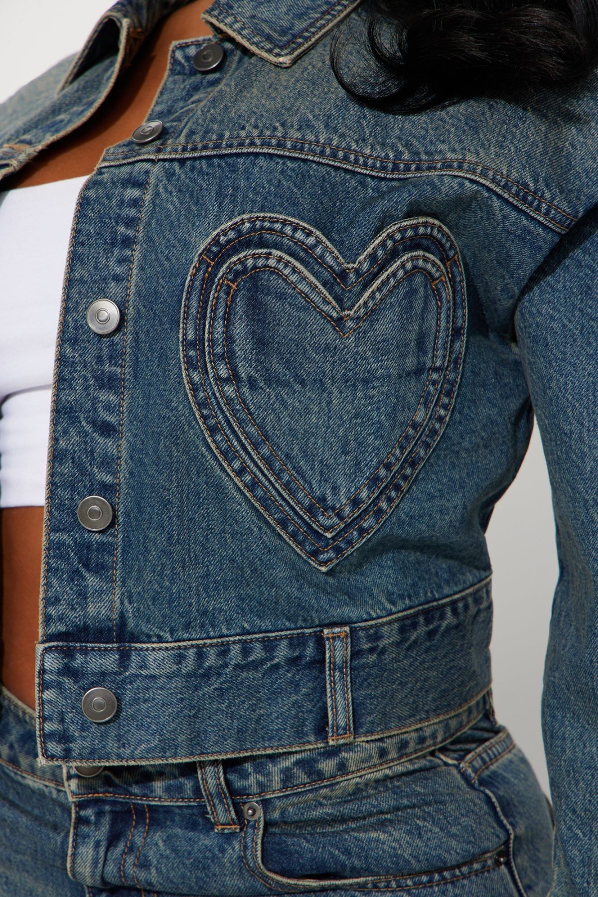 Match Made In Heaven Denim Jacket - Dark Wash