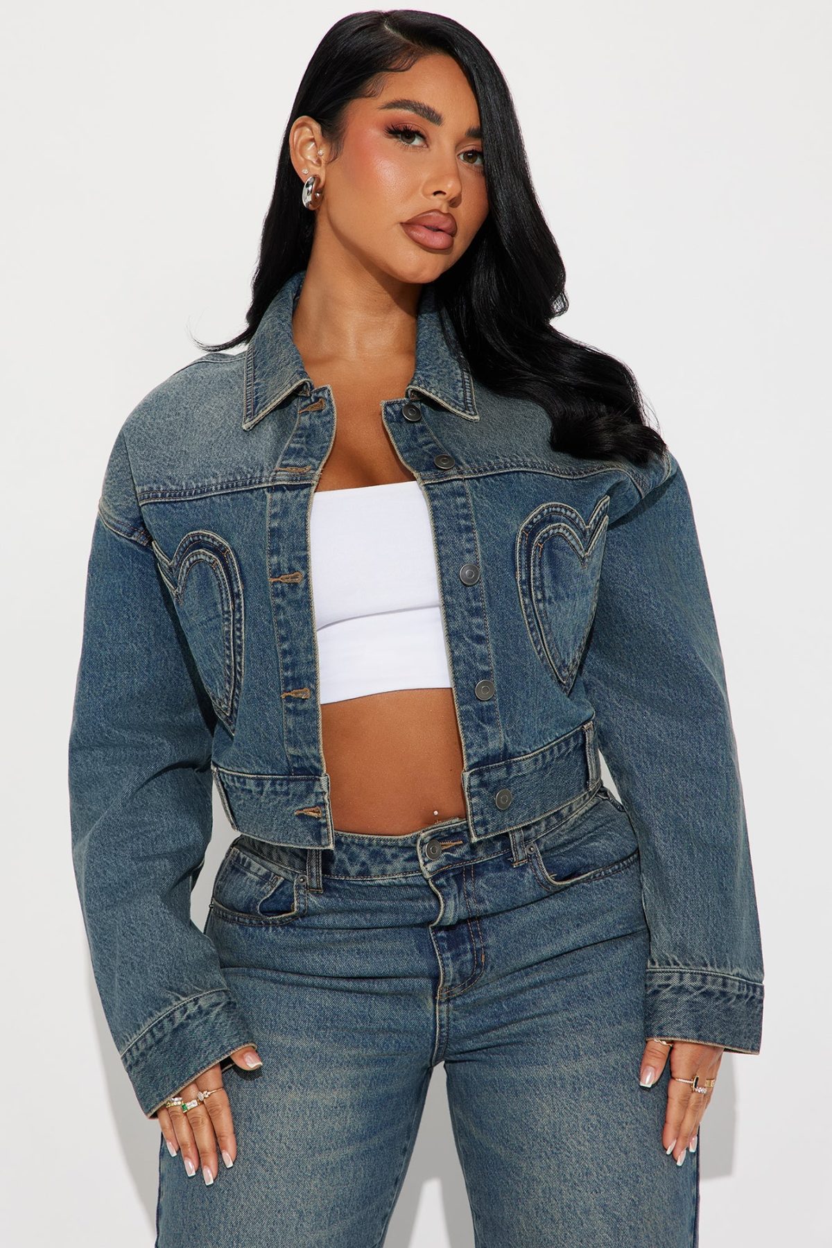 Match Made In Heaven Denim Jacket - Dark Wash