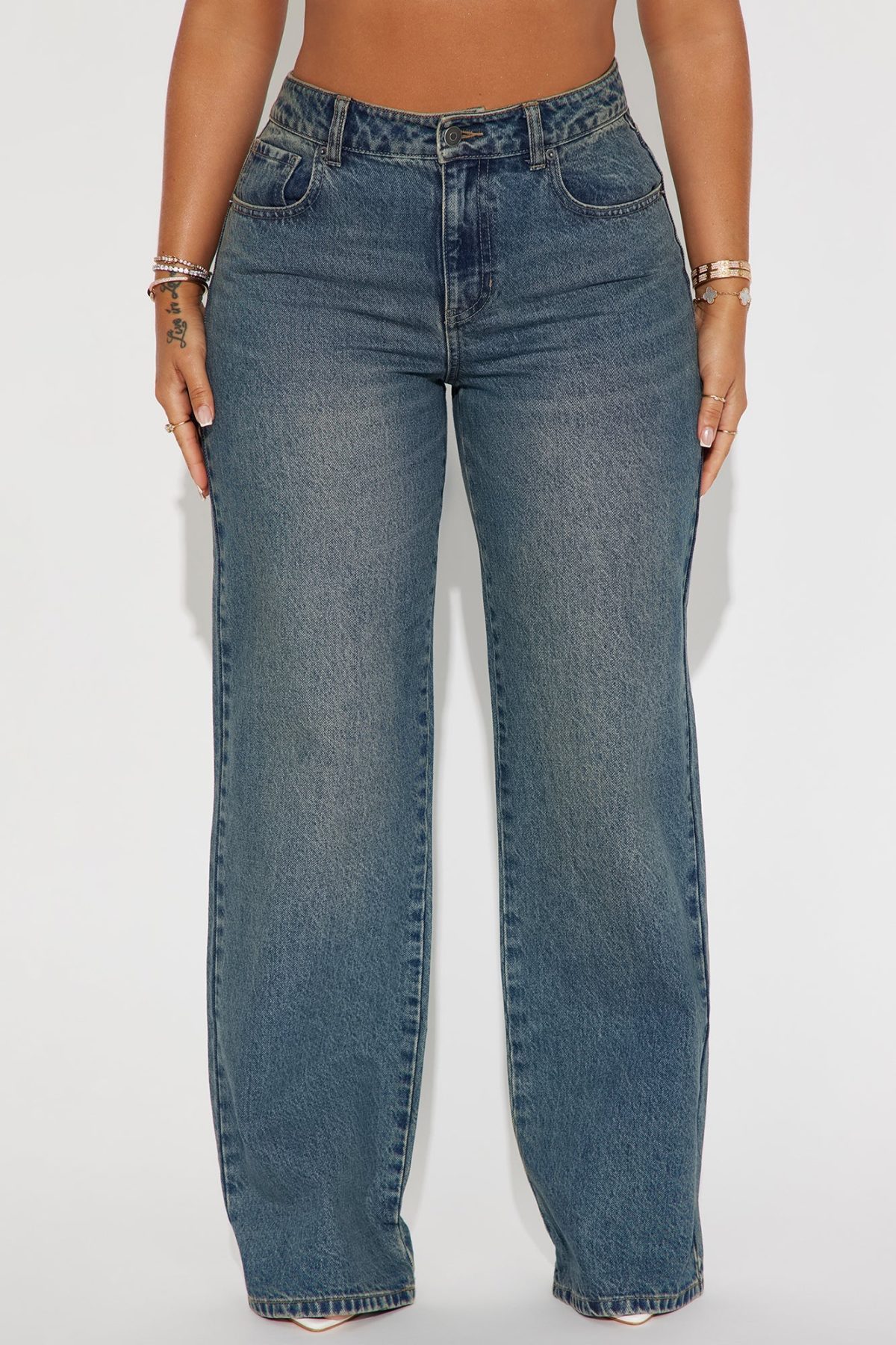 Match Made In Heaven Straight Leg Jeans - Dark Wash