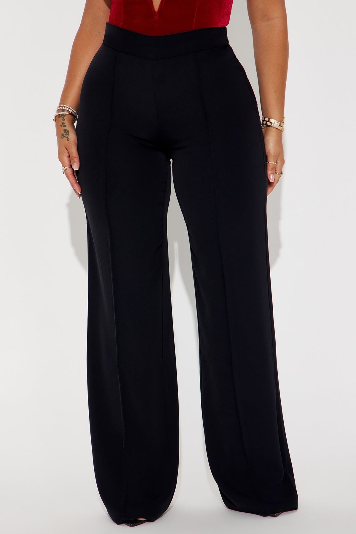 Vicky High Waisted Dress Pants - Black