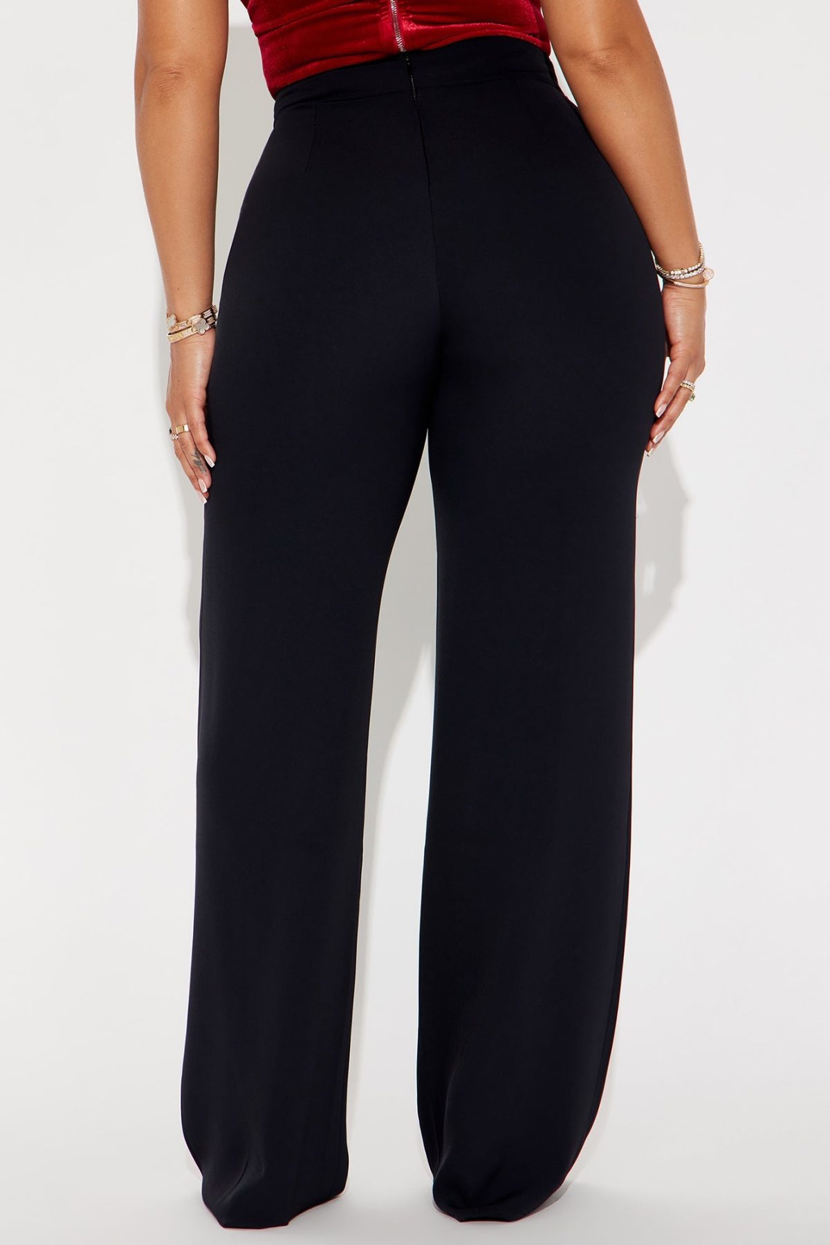 Vicky High Waisted Dress Pants - Black