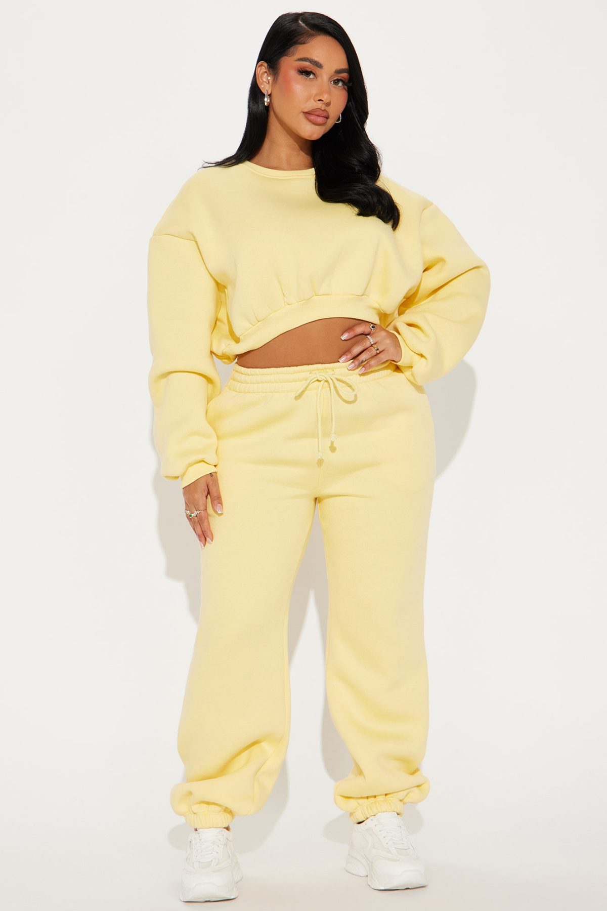 Erin Super Soft Fleece Pant Set - Yellow