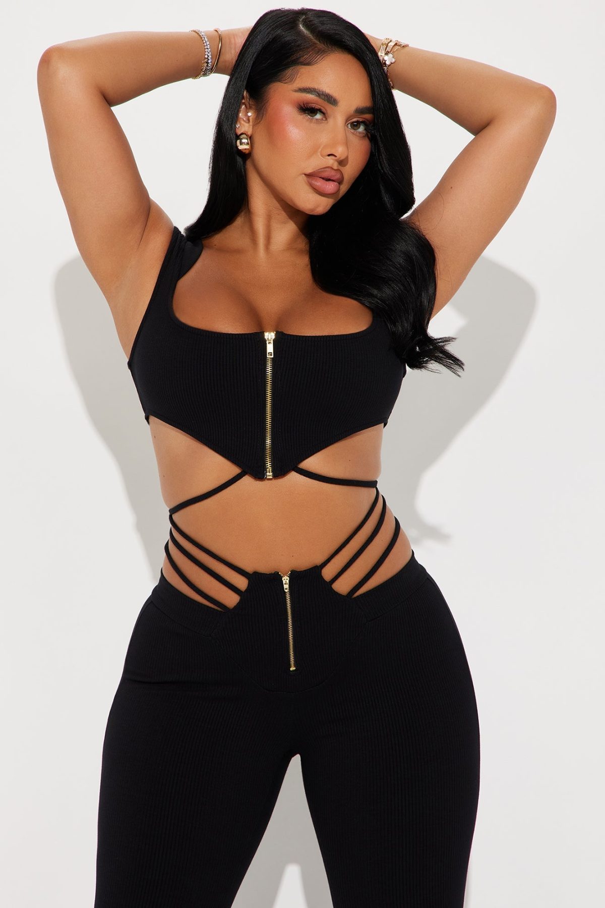 Naomi Snatched Pant Set - Black