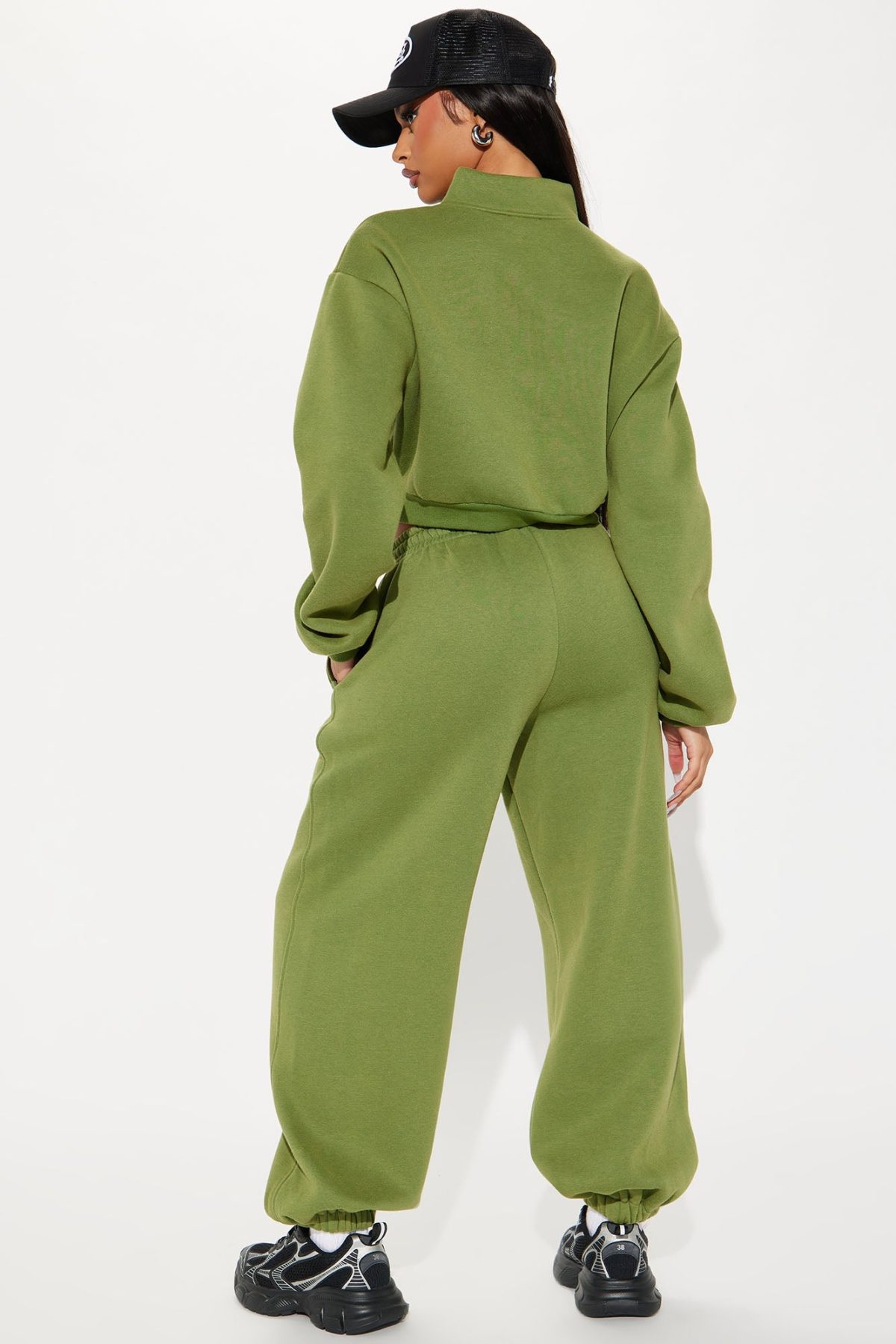 Daniela Super Soft Fleece Pant Set - Green