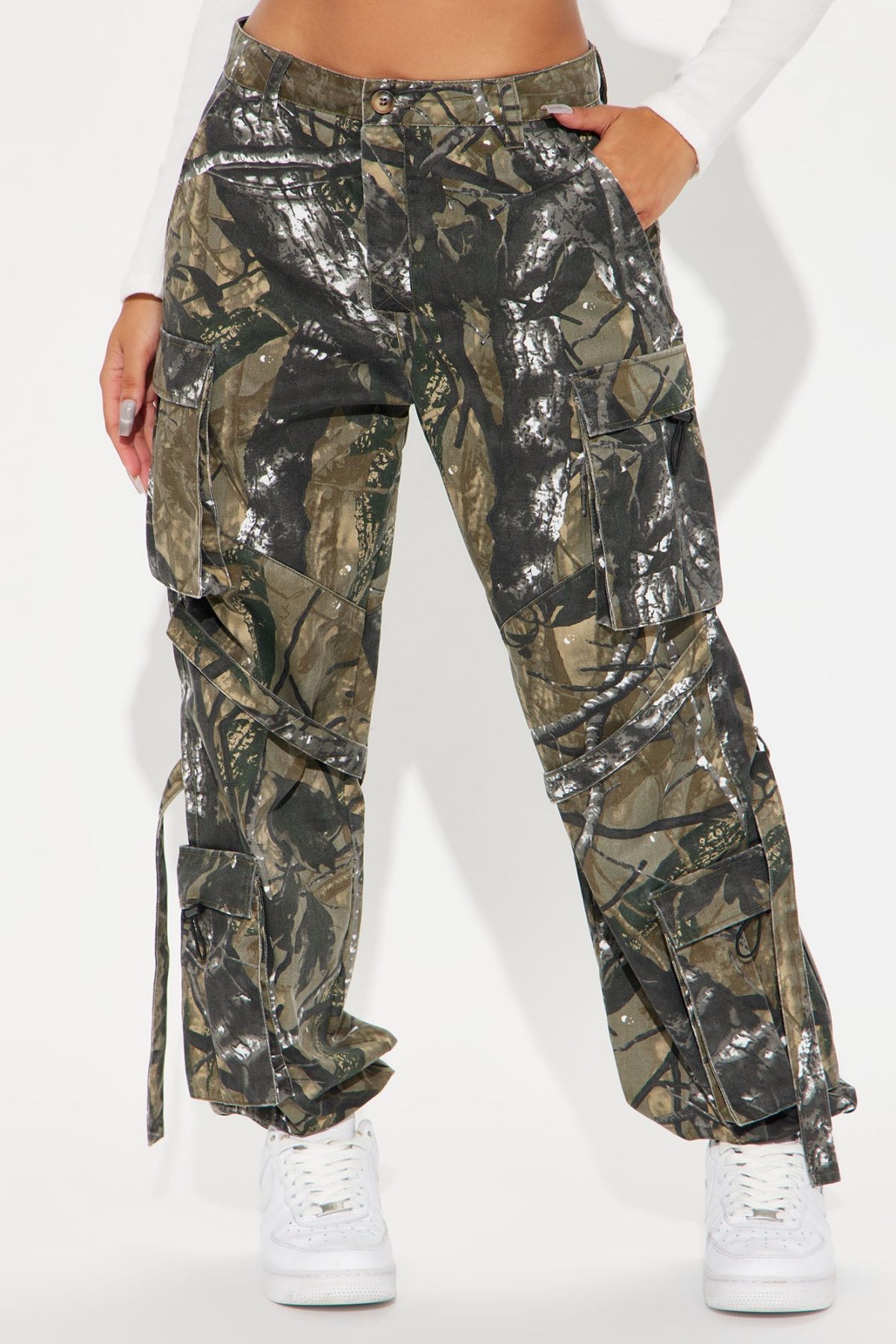 Level You Up Tree Camo Jogger Pant - Olive/combo