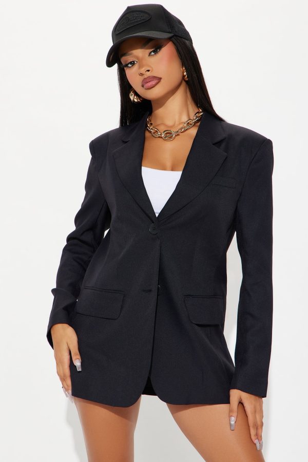 New Normal Oversized Blazer - Black