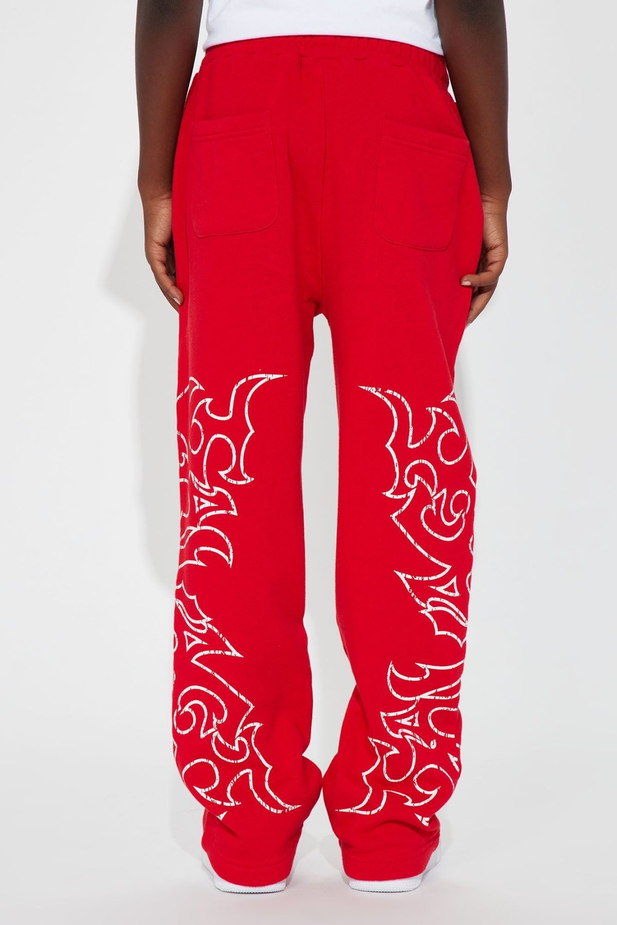 Mini Tyson Savage Mode Straight Sweatpants - Red