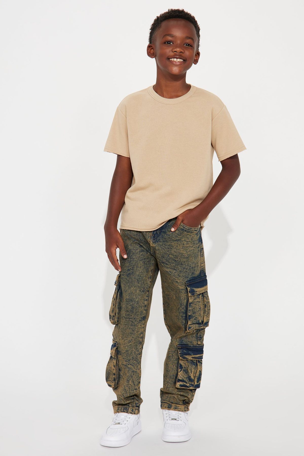 Mini Don't Worry 'Bout Me Denim Jean - Olive