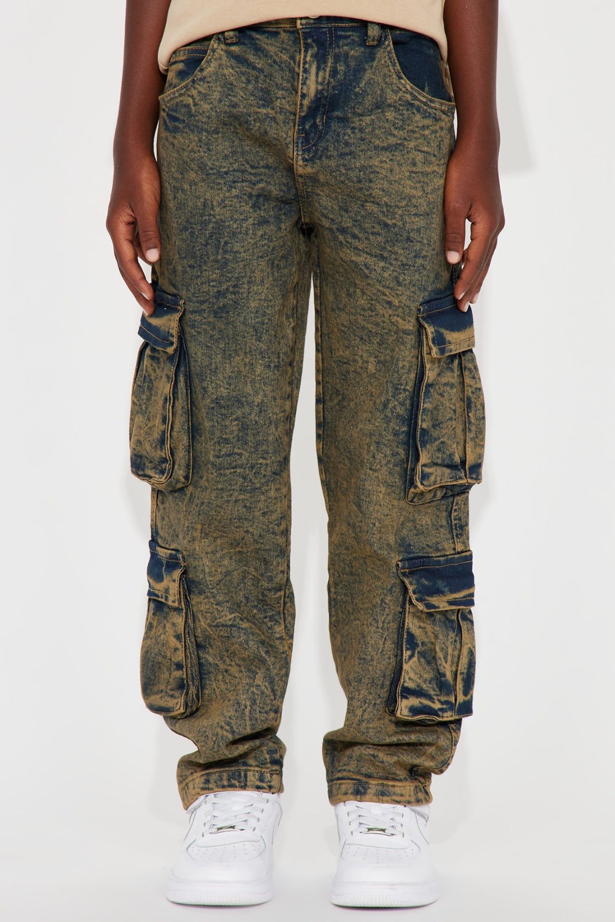 Mini Don't Worry 'Bout Me Denim Jean - Olive