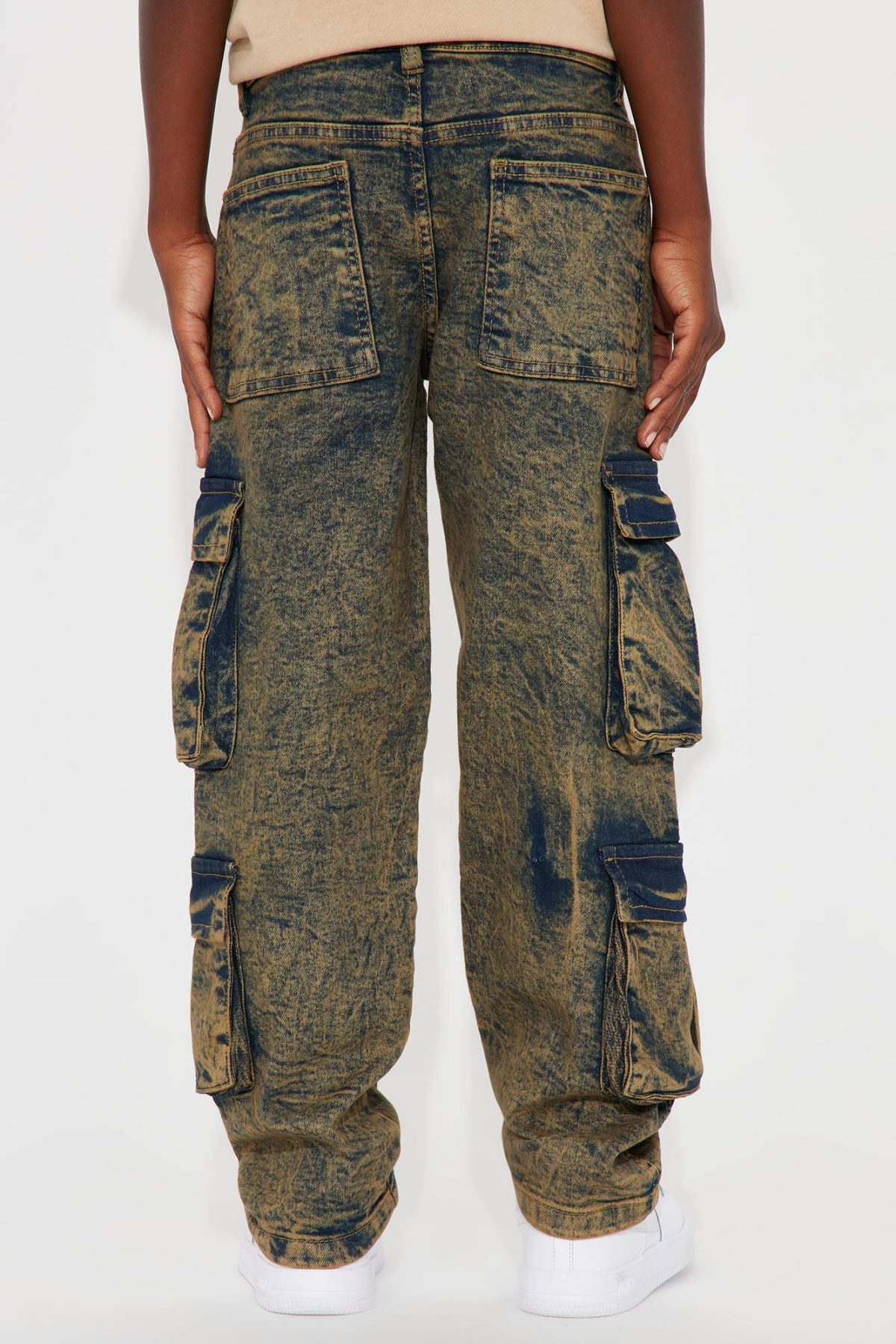 Mini Don't Worry 'Bout Me Denim Jean - Olive