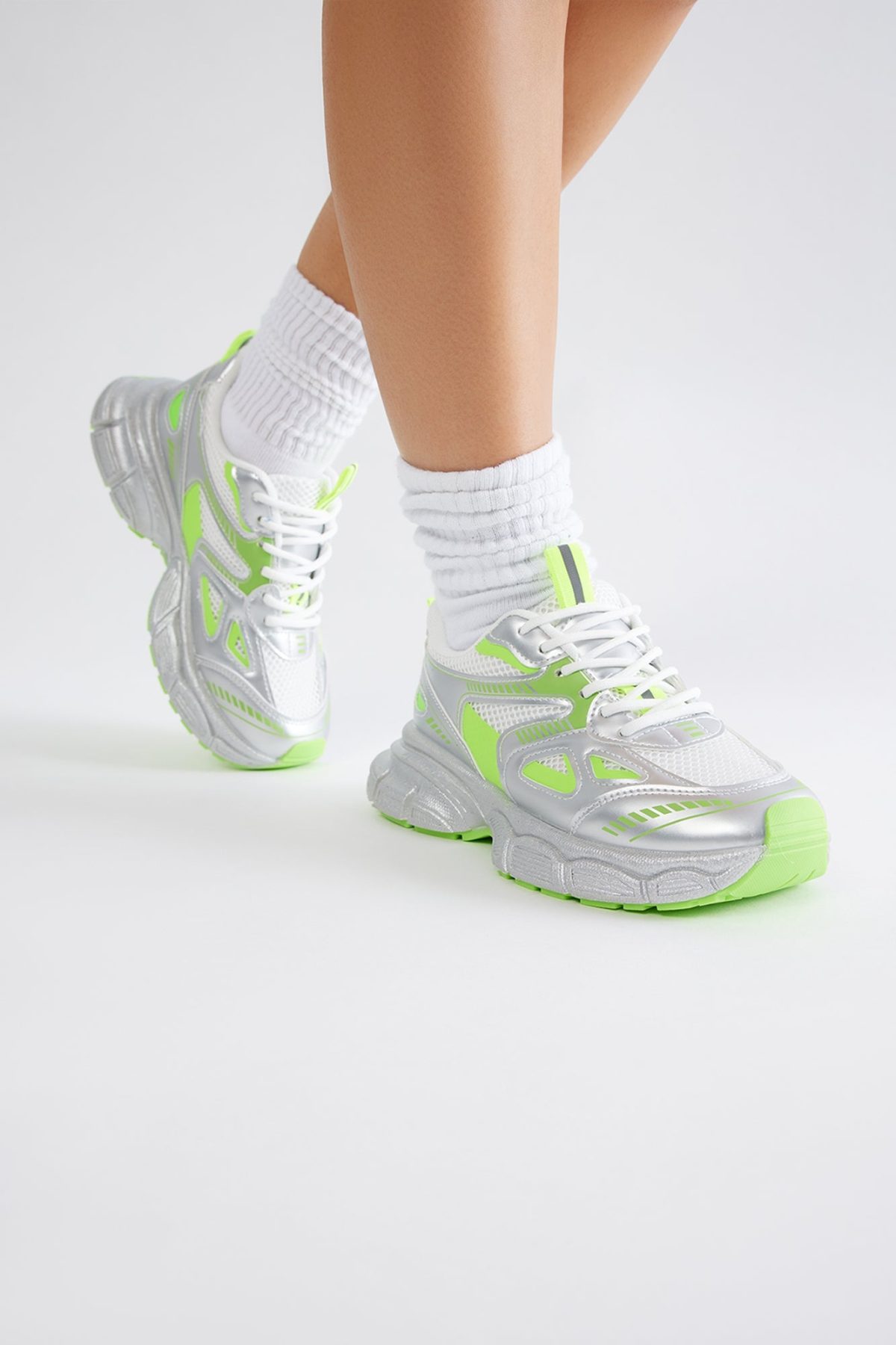 Stella Platform Sneakers - Neon Green