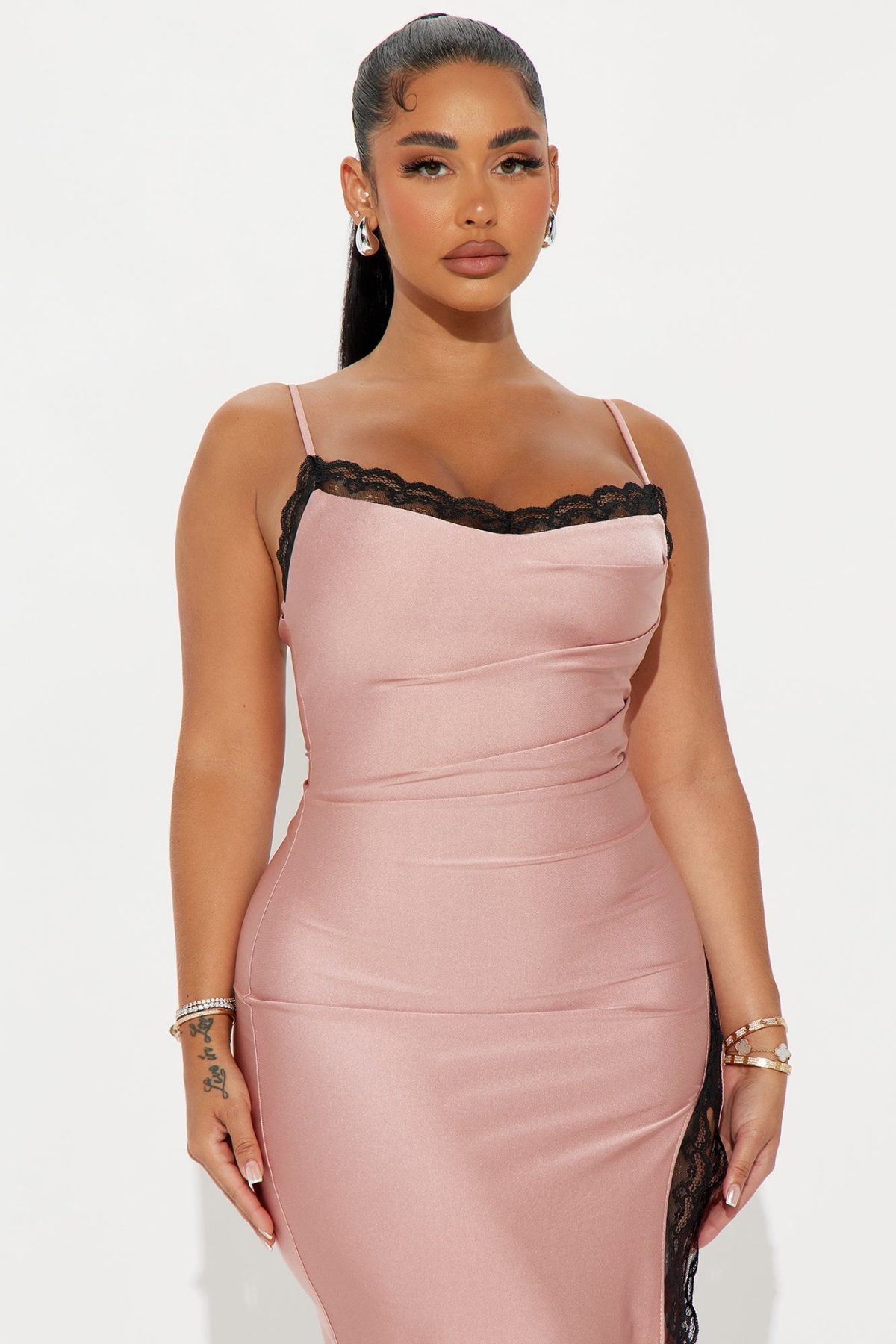 Syrah Midi Dress - Blush/combo