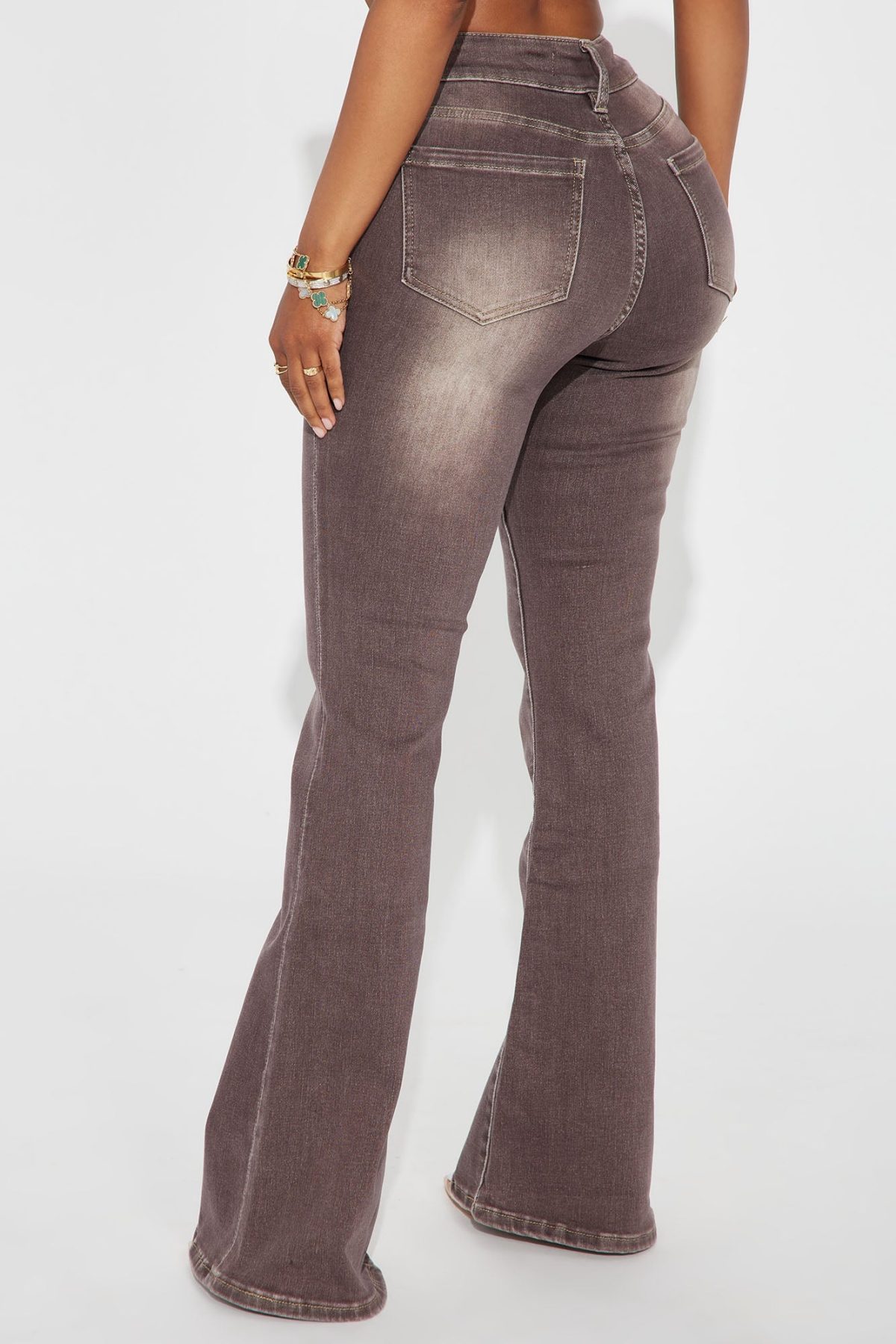 Eva Low Rise Flare Pant - Chocolate